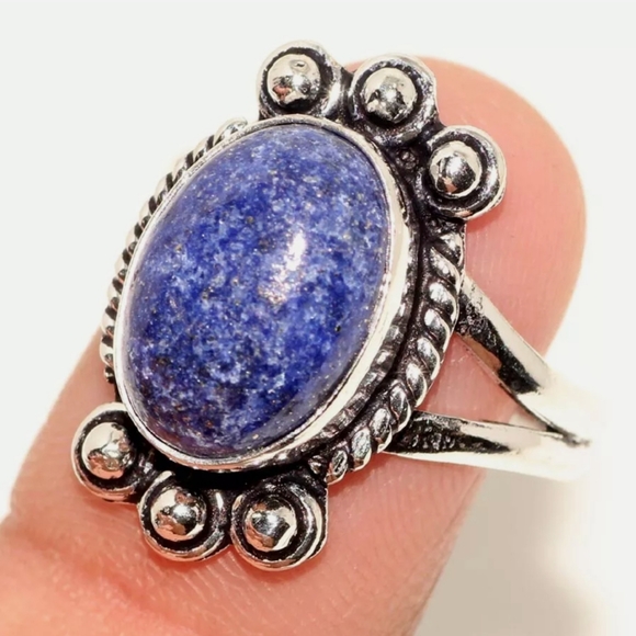 Jewelry - Handcrafted Lapis Lazuli 925 Sterling ring